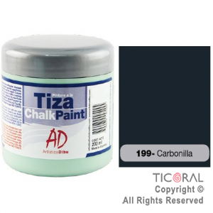 PINTURA TIZA AD 199 CARBONILLA 200ML X 3 UNIDADES